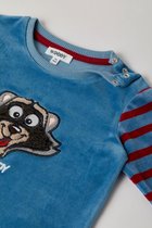 Woody pyjama baby jongens - blauw - wasbeer - 212-3-PLC-V/858 - maat 86