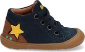 BunniesJR 221551-129 Jongens Hoge Sneakers - Blauw - Nubuck - Veters