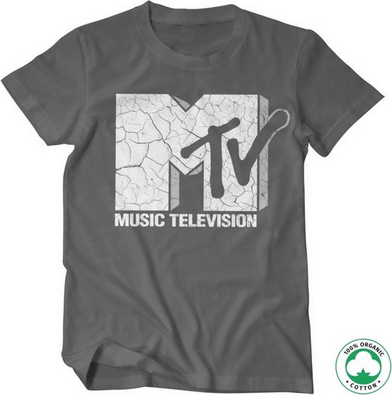 MTV Music Dye Logo T-Shirt - GREY | Hot Topic