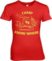 Stranger Things Dames Tshirt -M- Camp Know Where Rood