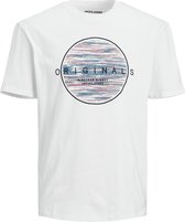 Jack & Jones T-shirt Jormilton Tee Ss Crew Neck 12193545 Bright White/relaxed Mannen Maat - XL