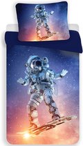 Astronaut Dekbedovertrek Spaceboard Champion - Eenpersoons - 140  x 200 cm - Polyester