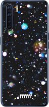 6F hoesje - geschikt voor OPPO A91 -  Transparant TPU Case - Galactic Bokeh #ffffff