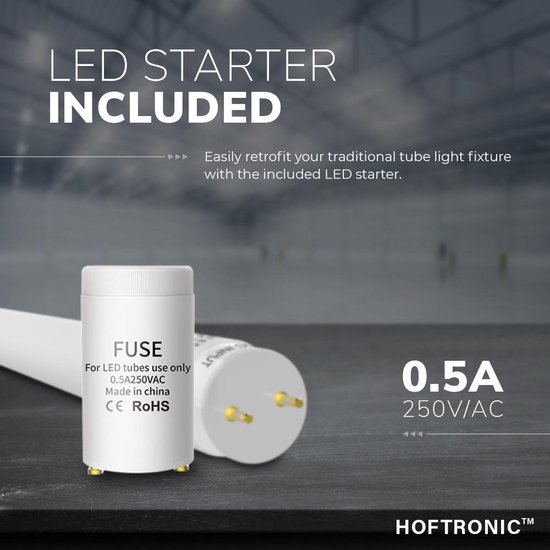 25x LED T8 tube 150 cm 24 Watt 2640lm 4000K Sans scintillement avec démarreur