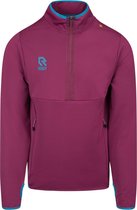 Robey Off Pitch Scuba Half-Zip Top - Burgundy - XL