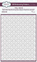 Creative Expressions 3D Embossing Folder Twill Weave