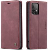 CaseMe Book Case - Geschikt voor Samsung Galaxy A52 / A52s Hoesje - Bordeaux