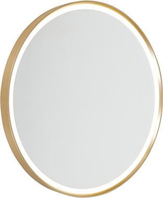 QAZQA miral - Moderne LED Spiegel verlichting voor binnen voor badkamer - 1 lichts - D 4.5 cm - Goud/messing -