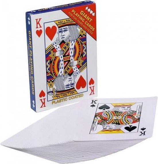 Afbeelding van het spel Speelkaarten extra groot 12 x 17 cm