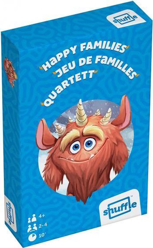 Afbeelding van het spel kwartetspel Monsters 5,6 x 8,7 cm karton 36-delig