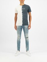 Purewhite - Jone 723 Distressed Heren Skinny Fit   Jeans  - Blauw - Maat 28
