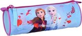 etui Frozen meisjes 20 cm polyester lichtblauw/roze