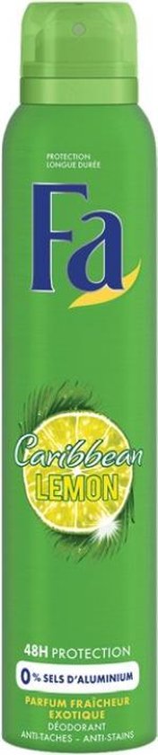 FA Lemon Tropic Atomizer Deodorant - Partij van 6x 200 ml - Fa
