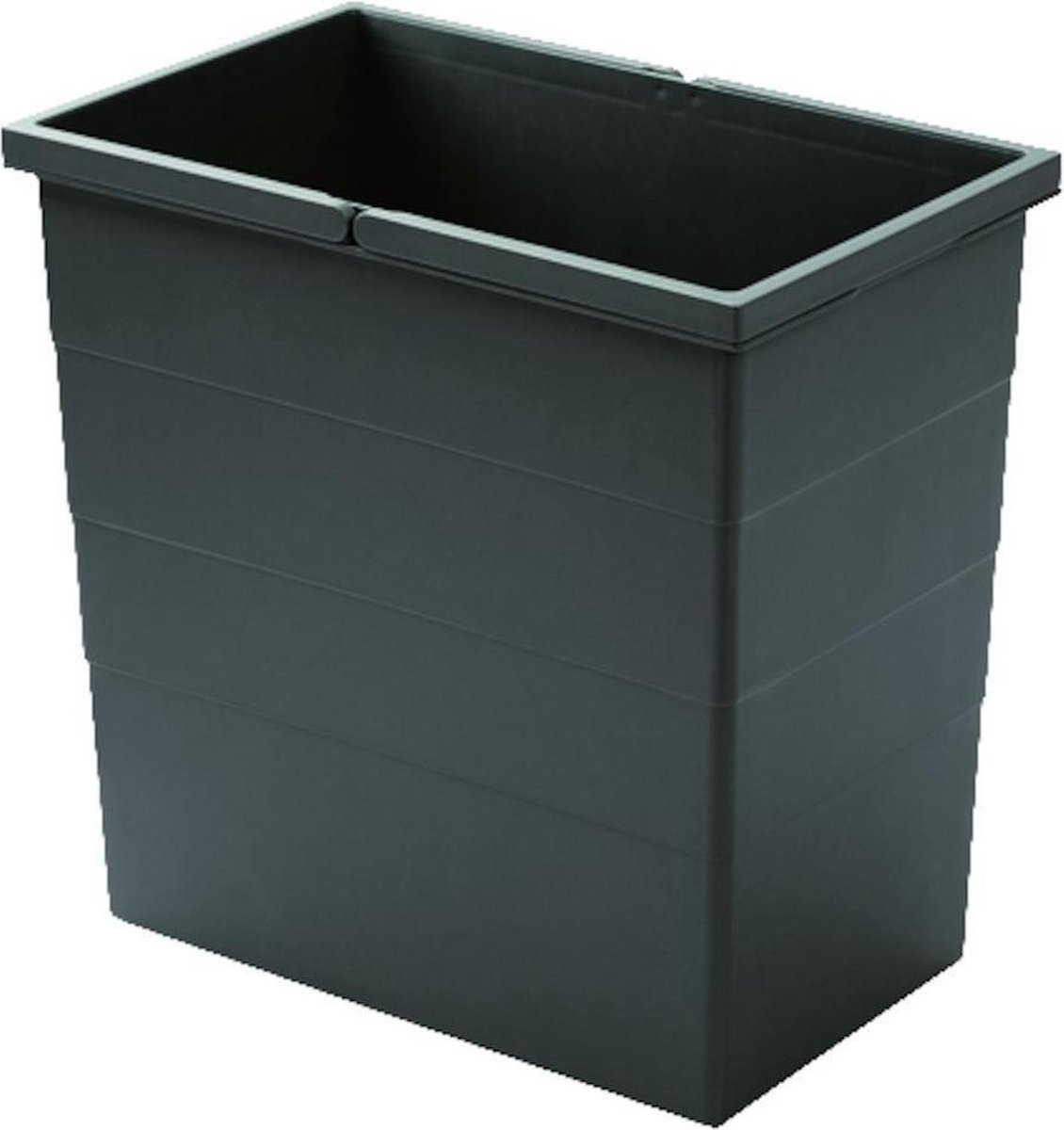 Binnenemmer 28 Ltr Donker grijs 379 Doeco Voor spoelkastladen