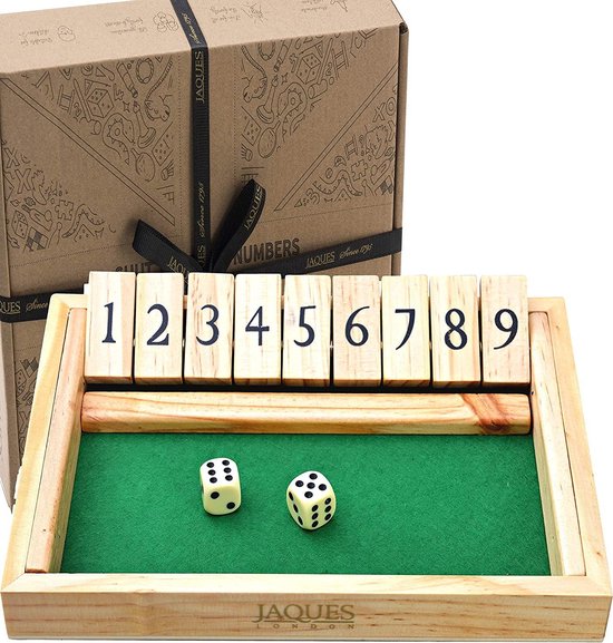 Sluit de doos - Sluit de doos Dice-game - Luxe 9 nummers Vouwbord Game- (WK 02127)