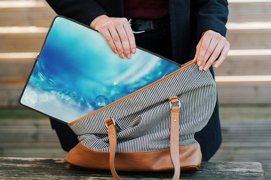 Etui pour ordinateur portable 13 pouces 34x24 cm - Structure ou fond Ressorts - Etui pour Macbook & Laptop Fond Ressorts avec rosée - Etui pour ordinateur portable avec photo