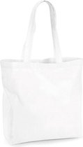 Organic Premium Cotton Maxi Bag (Wit)