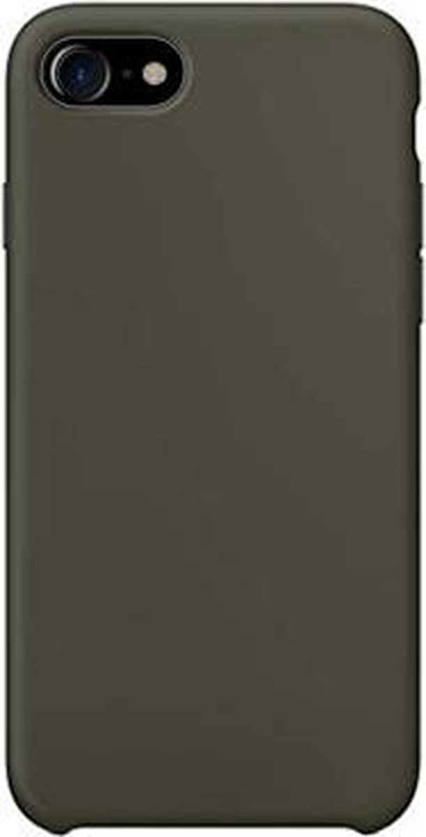 Geschikt voor: iPhone 7 Siliconen Back Cover - dark olive