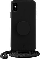 Just Elegance x PopSockets Telefoonhoesje met telefoonbutton [telefoon accessoires] voor Apple iPhone X/XS - Black