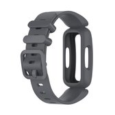 Voor Fitbit Inspire 2 siliconen vervangende horlogeband (donkergrijs)