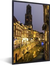 Fotolijst incl. Poster - Utrecht - Water - Licht - 40x60 cm - Posterlijst