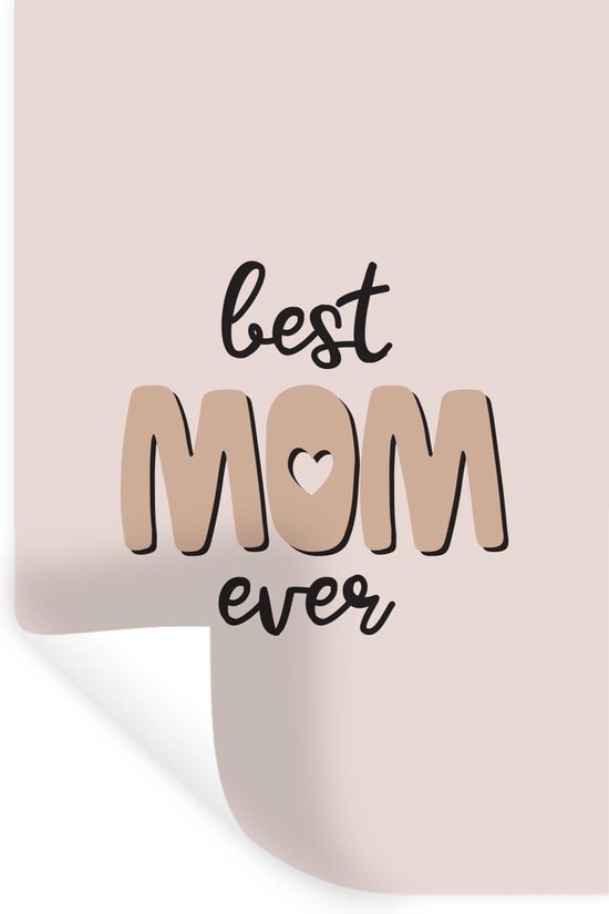 Stickers muraux - Film autocollant - Dictons - Best maman de tous les temps - Maman - Citations - 80x120 cm - Film adhésif - Stickers muraux Chambre d'enfant - Papier peint autocollant