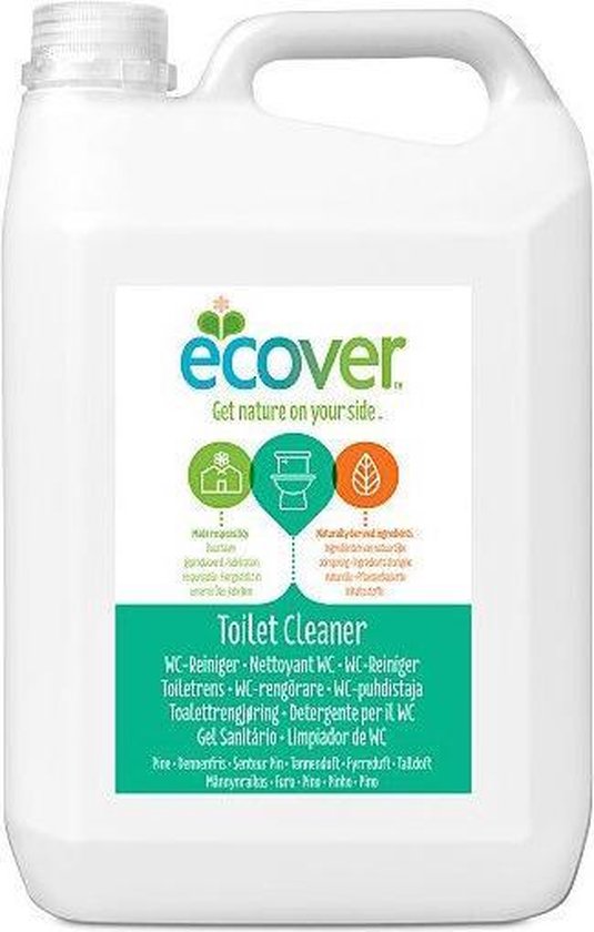 Ecover Fast-Action - Toiletreiniger - Grootverpakking 5 L - Plantaardig & Biologisch afbreekbaar - verwijdert kalkaanslag - frisse geur