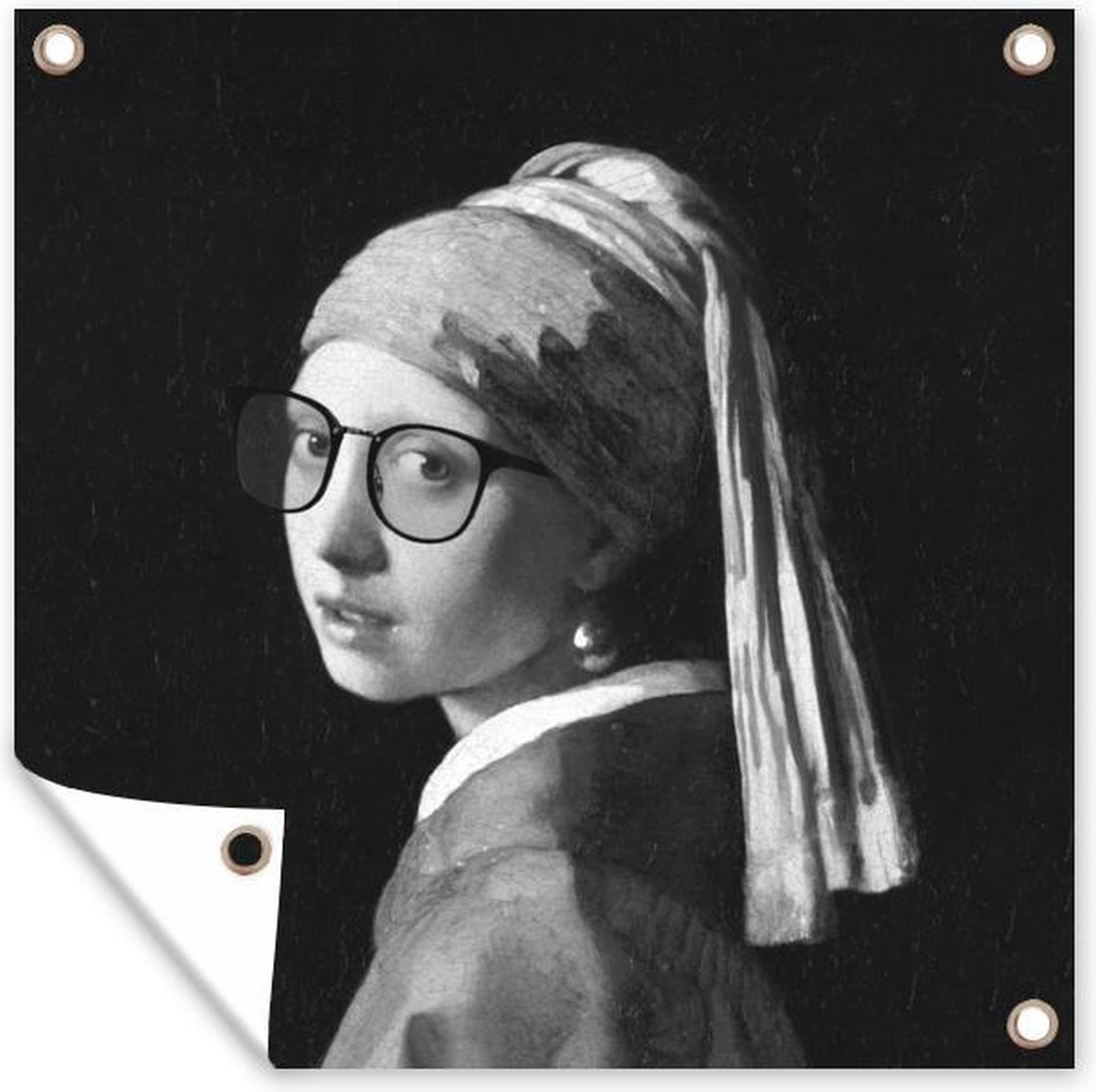 Tableau La Jeune Fille à La Perle Sur Toile - 30x40 Cm, Châssis Bois 2 Cm, Prêt à Accrocher