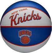 Wilson Basketbal Nba Team Retro Ny Knicks Blauw/wit Maat 3