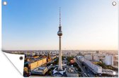 Muurdecoratie Skyline - Toren - Berlijn - 180x120 cm - Tuinposter - Tuindoek - Buitenposter