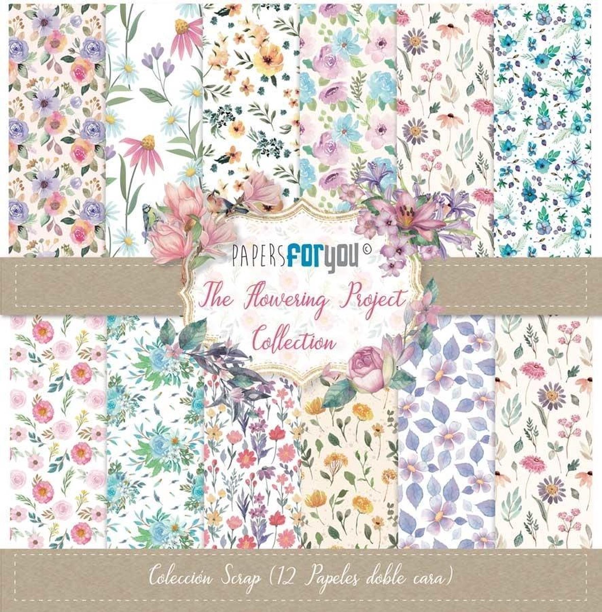 The Flowering Project 12x12 Inch Paper Pack (12pcs) (PFY-3098)