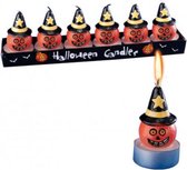 Carnival Toys Theelichtjes Pompoen Smile Wax Oranje 6-delig