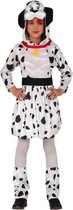 verkleedjurk Dalmati√´r zwart/wit mt 7-9 jr