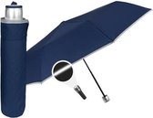 paraplu Mini 56 x 98 cm microfiber donkerblauw