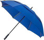 golfparaplu automatisch en windproof 130 cm blauw