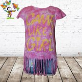 t-shirt meisjes Camp roze -s&C-98/104-t-shirts meisjes