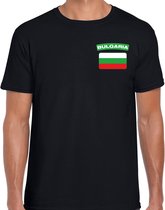 Bulgaria t-shirt met vlag zwart op borst voor heren - Bulgarije landen shirt - supporter kleding XL