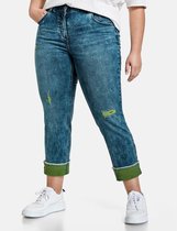 SAMOON Betty Jeans met omgeslagen zoom Schmale Hose, Hose körpernahe Passform