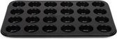 muffinvorm 24 vaks 38,5 x 26 cm staal donkergrijs