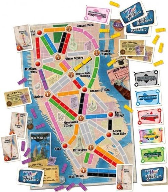Thumbnail van een extra afbeelding van het spel bordspel Ticket to Ride - New York (nl)