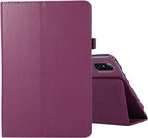 Voor Honor Tablet V7 Pro Litchi Textuur Effen Kleur Horizontale Flip Lederen Case met Houder & Pen Slot (Paars)