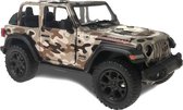 jeep Military Wrangler 13 cm 1:34 die-cast bruin