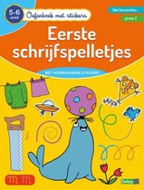 oefenboek met stickers - eerste schrijfspelletjes 5-6 j.