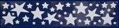 raamsticker sterren 12,5 x 58,5 cm PVC blauw/wit