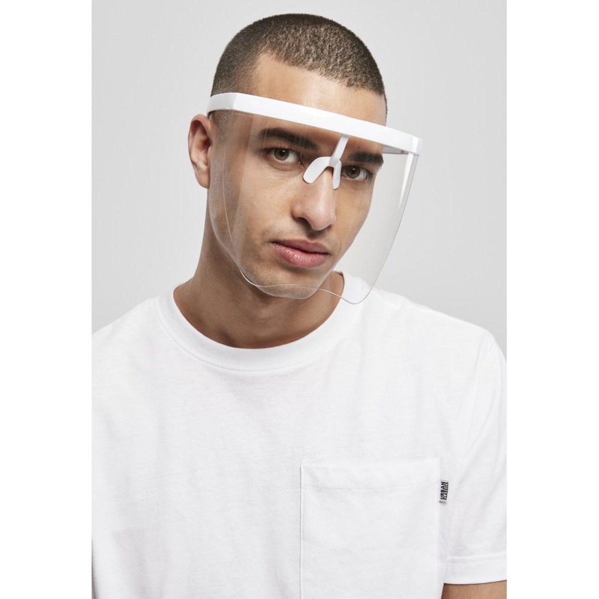 Urban Classics - Front Visor Zonnebril - Wit/Transparant