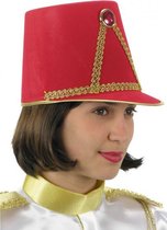 hoed Majorette vilt rood/goud one-size