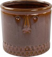 bloempot Romana 17,5 x 15,5 cm keramiek paars