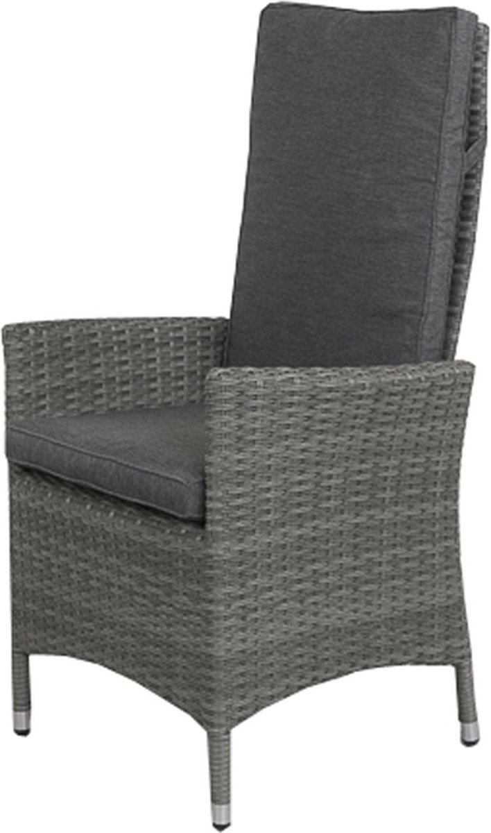 VDG Timber wicker verstelbare tuinstoel - Organic grey
