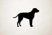 Silhouette hond - Braque Du Bourbonnais - M - 60x83cm - Zwart - wanddecoratie