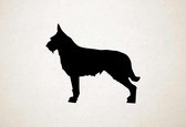 Silhouette hond - Berger Picard - XS - 25x29cm - Zwart - wanddecoratie